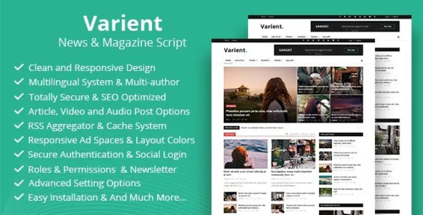 Varient – News & Magazine Script