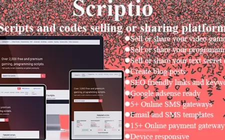 Scriptio - Scripts Selling Platform