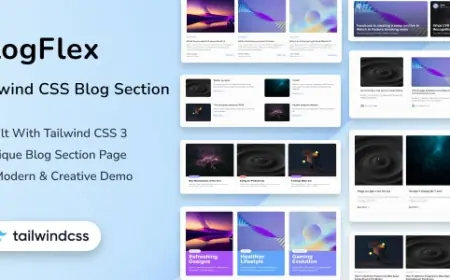 BlogFlex - Tailwind CSS 3 Blog Section