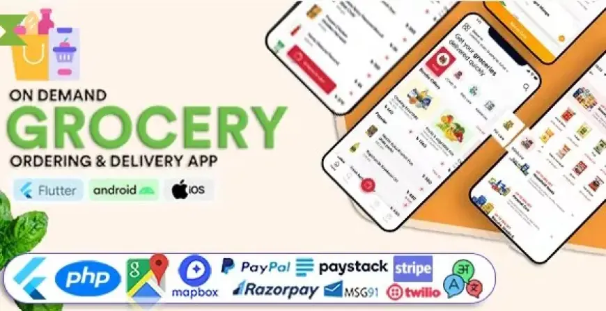 GoGrocer - Grocery Vegetable Store Delivery Mobile App with Admin Panel