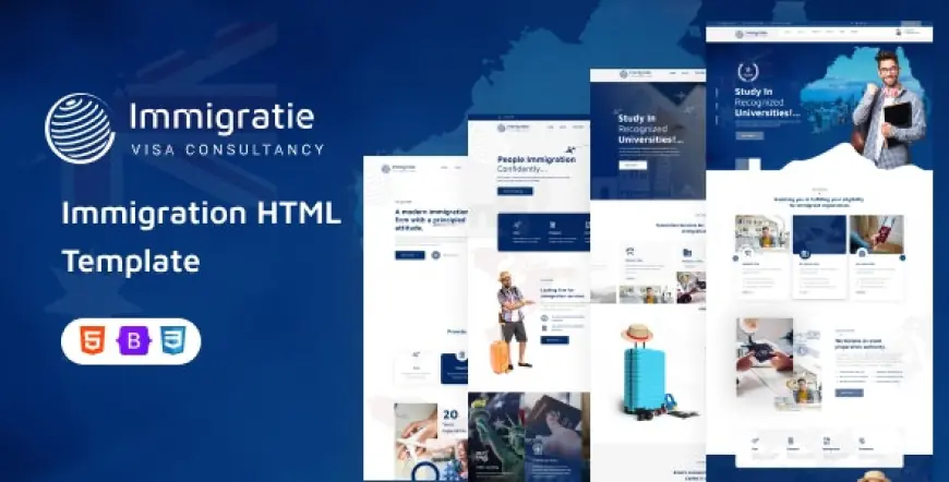 Immigratie - immigration and Visa Consulting HTML Template