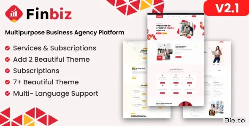 FinBiz - Multipurpose Business Agency Platform