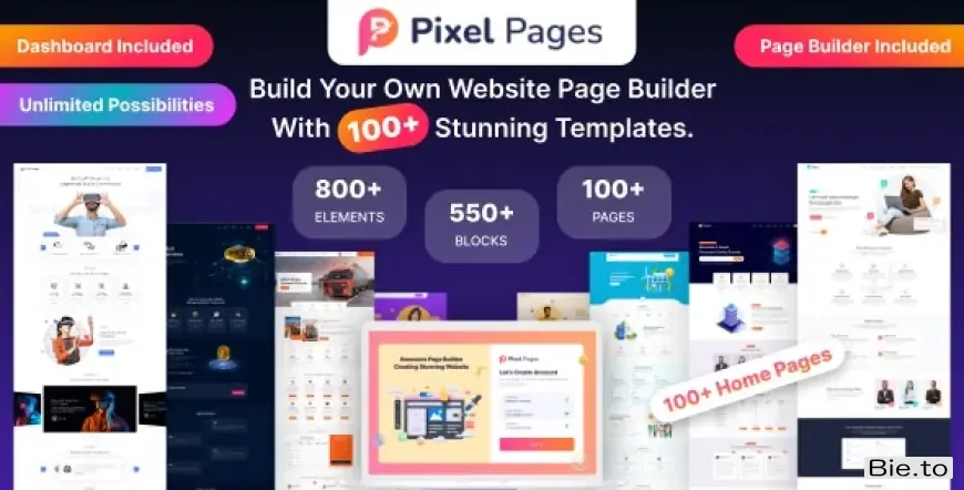 PixelPages – SAAS Application Website Builder for HTML Template