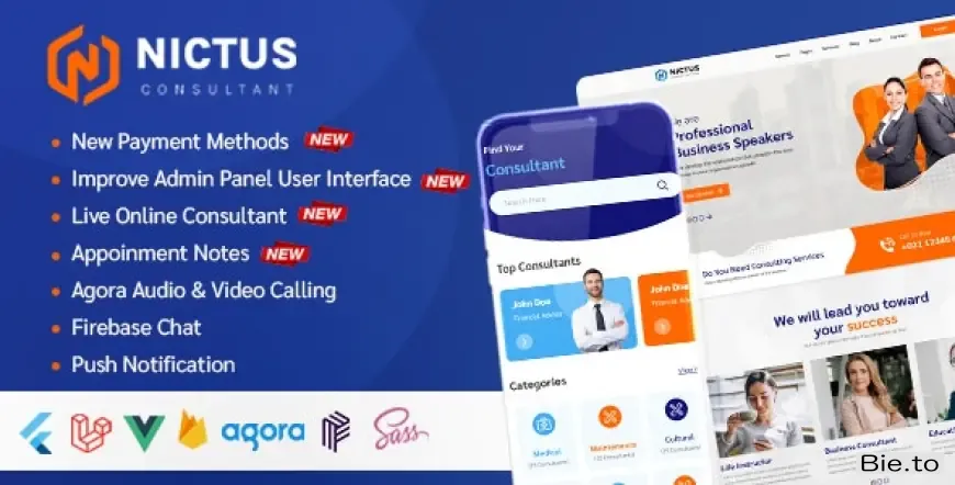 Nictus Consultation - Complete online appointment booking solution with flutter mobile app & laravel