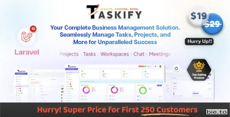 Taskify - Project Management - Task Management & Productivity Tool