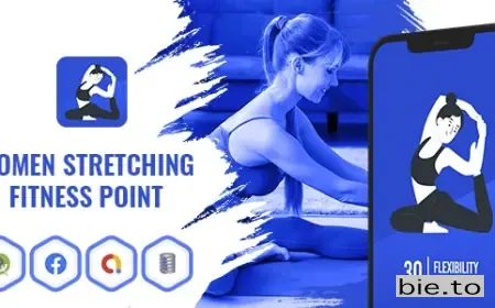 Women Stretching Fitness Point - Android App with Facebook and Google Ads