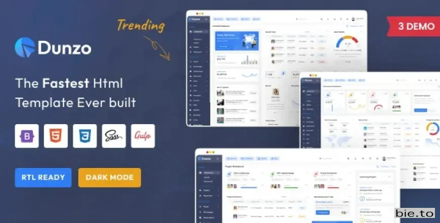 Dunzo - Bootstrap Admin Dashboard Html Template