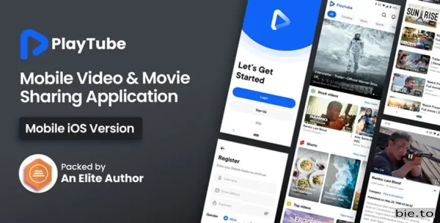 PlayTube IOS - Sharing Video Script Mobile IOS Native Application