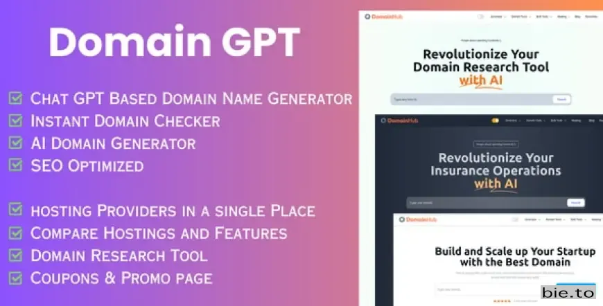 Domain GPT - AI Domain Name Generator - Domain Tools