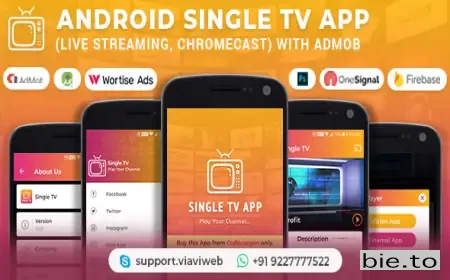 Android Single TV App (Live Streaming, Chromecast) with Admob