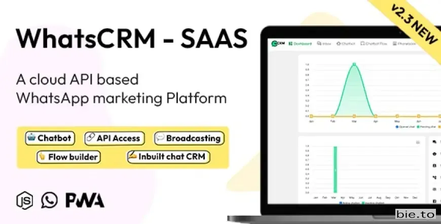 WhatsCRM - Chatbot, Flow Builder, API Access, WhatsApp CRM SAAS System