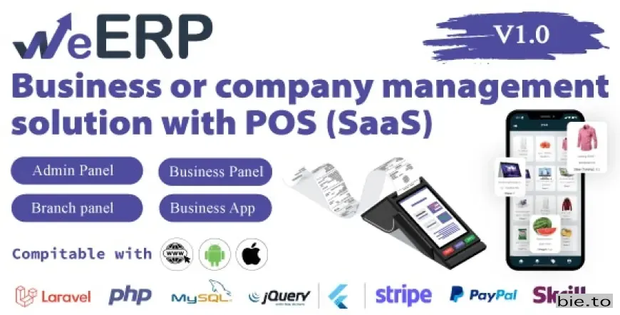 WeERP (SAAS) - Business or company management solution with POS including web panel