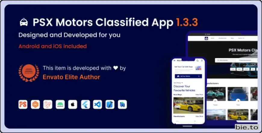 Motors Classified: Apps, Frontend Website and Backend for Car Dealership, Buy Sell, Listings