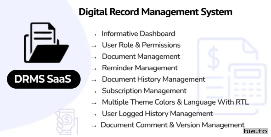 DRMS SaaS - Digital Record Management System