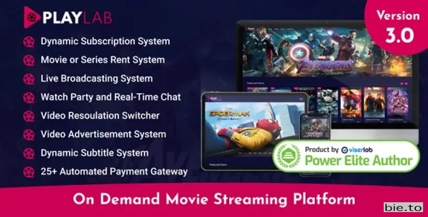 PlayLab - On Demand Movie Streaming Platform