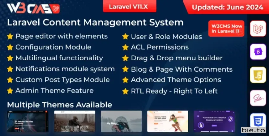 W3CMS-Laravel | Content Management System