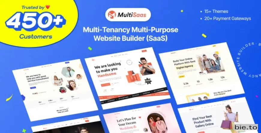 MultiSaas - Multi-Tenancy Multipurpose Website Builder (Saas)