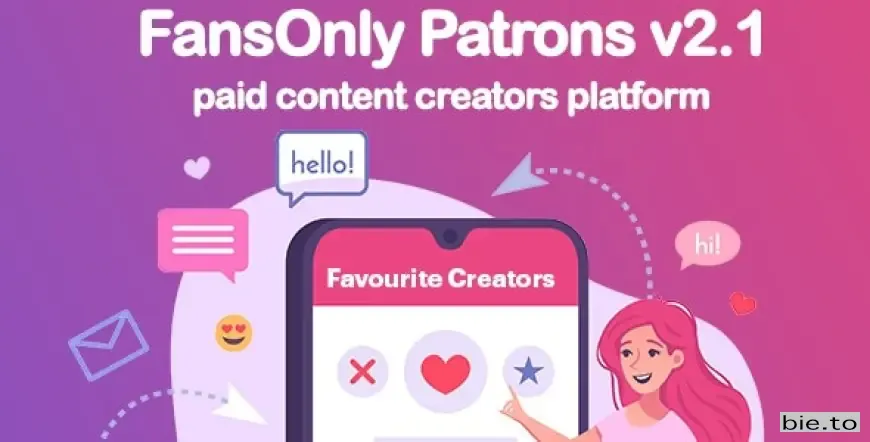 PHP FansOnly Patrons - Paid Content Creators Platform