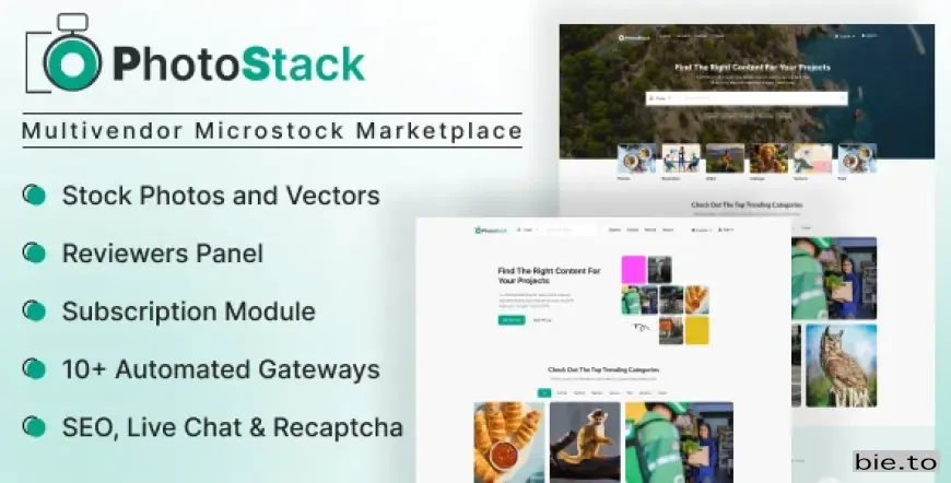 PhotoStack - Multivendor Microstock Marketplace