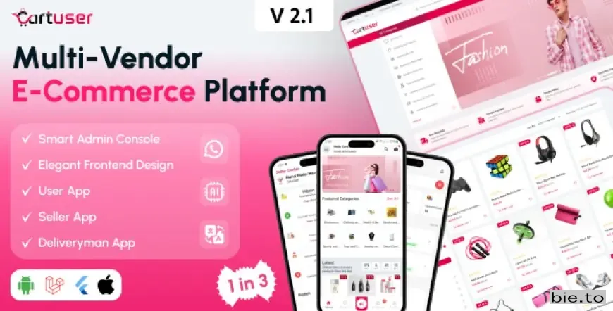 CartUser - Multi-Vendor E-commerce - Complete eCommerce Mobile App, Web, Admin and Seller Panel
