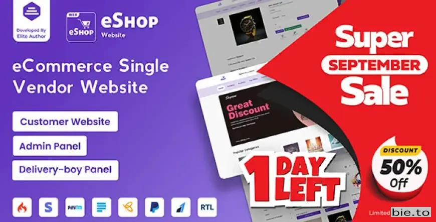 eShop Web - eCommerce Single Vendor Website