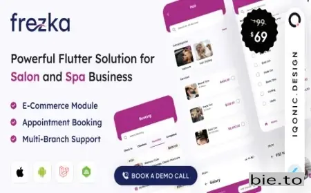 Frezka - Software for Salons and Spa Businesses (Flutter + Laravel)