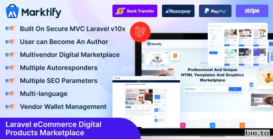 Marktify - Laravel eCommerce Digital Product Multivendor Marketplace