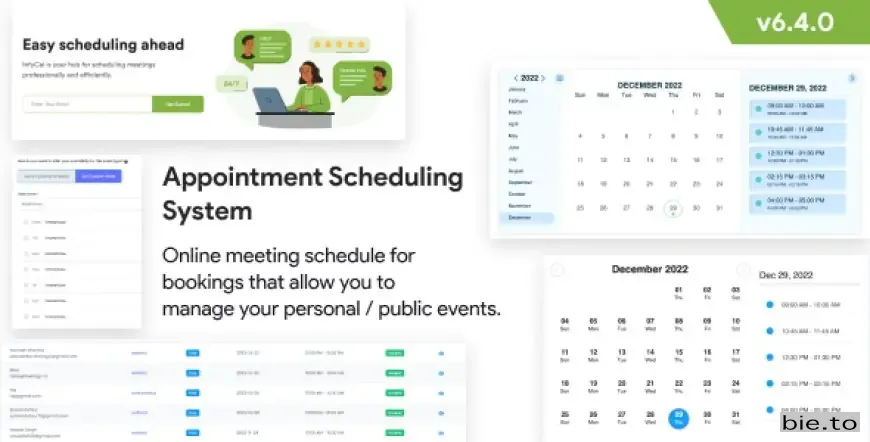 Infycal - Appointment Scheduling System - Meetings Scheduling - Calendly Clone - Online Appointment Booking