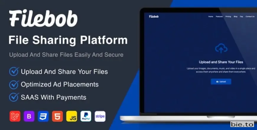 Filebob - File Sharing And Storage Platform (SAAS Ready)