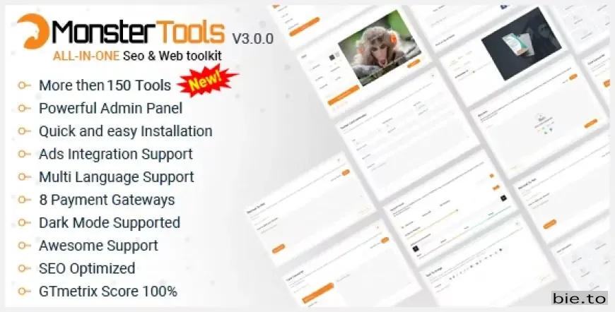 MonsterTools: The All-in-One SEO & Web Toolkit, like a Swiss Army Knife