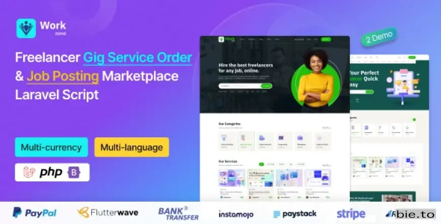 Workzone - Freelancer Marketplace for Gig Service Order & Job Posting Laravel Script