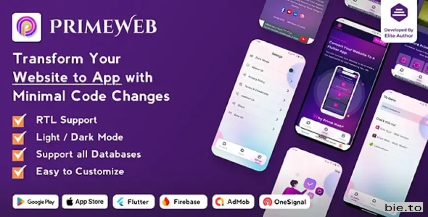 Prime Web - Convert Website to a Flutter App
