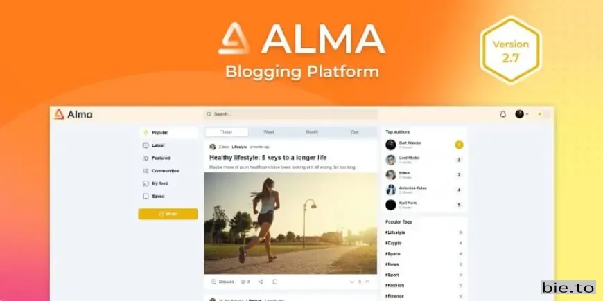 Alma - Blogging Platform