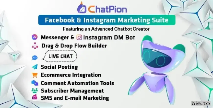 ChatPion: AI Chatbot for Facebook, Instagram, eCommerce, SMS/Email & Social Media Marketing (SaaS)