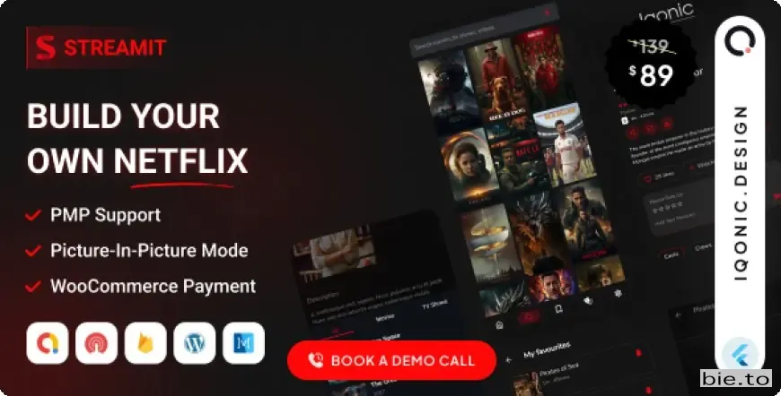 Streamit - Movie, TV Show, Video Streaming Flutter App With WordPress Backend