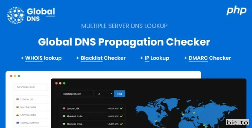 Global DNS - Multiple Server - DNS Propagation Checker - PHP