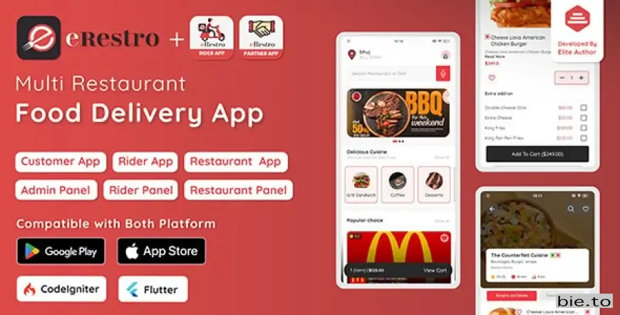 eRestro - Multi Restaurant Flutter App