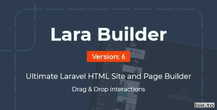 LaraBuilder - Laravel Drag&Drop SaaS HTML site builder