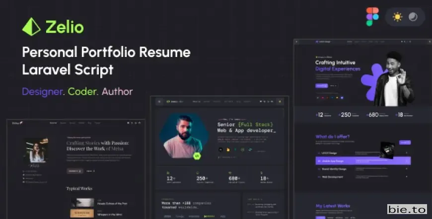 Zelio - Personal Portfolio Resume Laravel Script