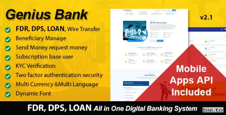 Genius Bank - All in One Digital Banking System