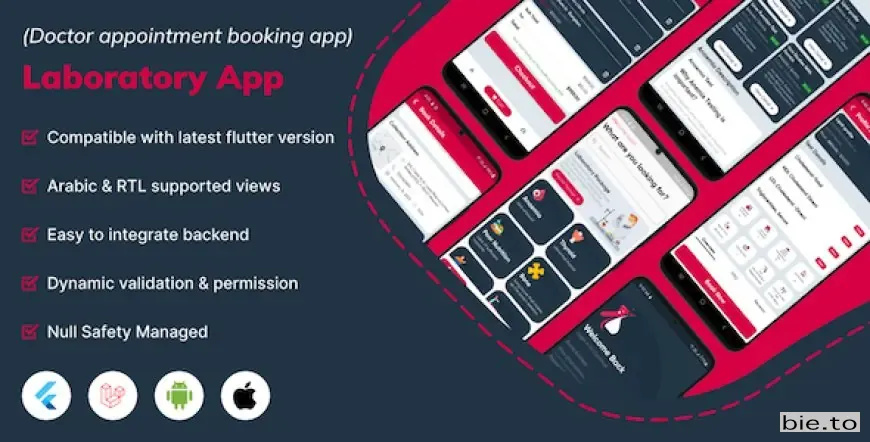 Laboratory Management system website, android & IOS application in flutter