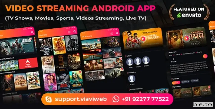 Video Streaming Android App (TV Shows, Movies, Sports, Videos Streaming, Live TV)