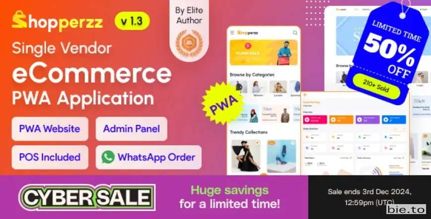 Shopperzz - PWA eCommerce CMS with POS & WhatsApp Ordering | Inventory Management