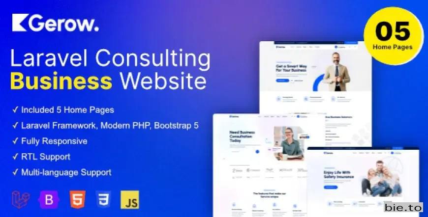 Gerow - Business Consulting Laravel Script