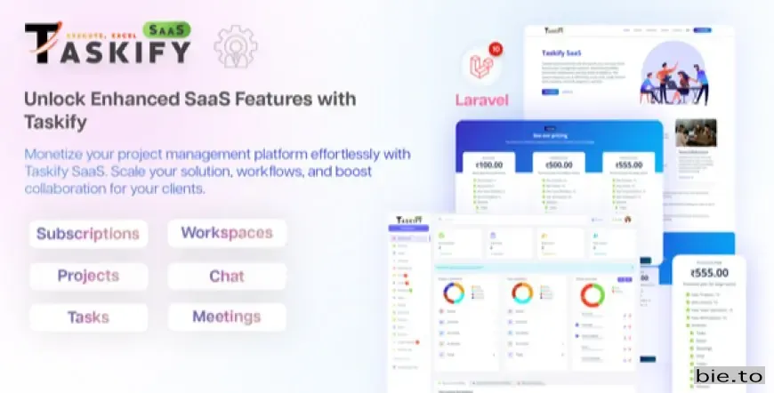 Taskify SaaS - Project Management System in Laravel