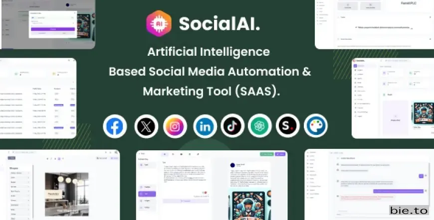 SocialAI- Artificial Intelligence Based Social Media Automation & Marketing Tool (SAAS)