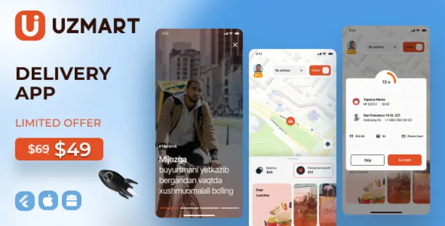 Uzmart - Delivery man app