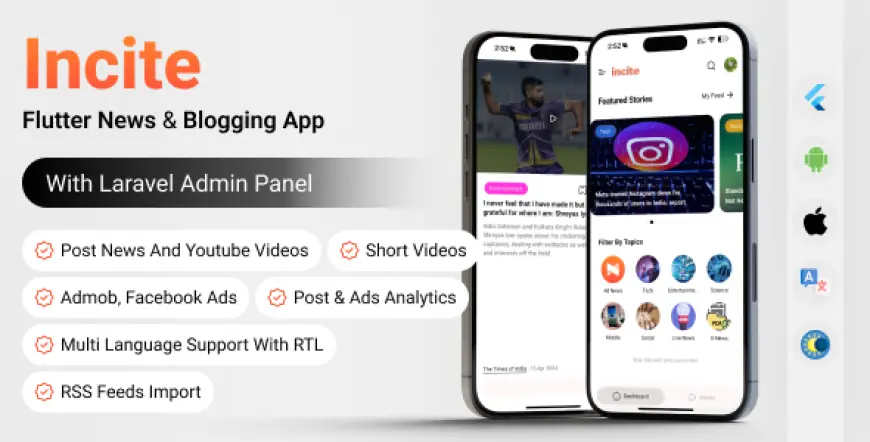 Incite News App | Short News App Complete Solution