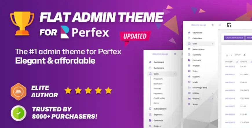 Perfex CRM - Flat admin theme