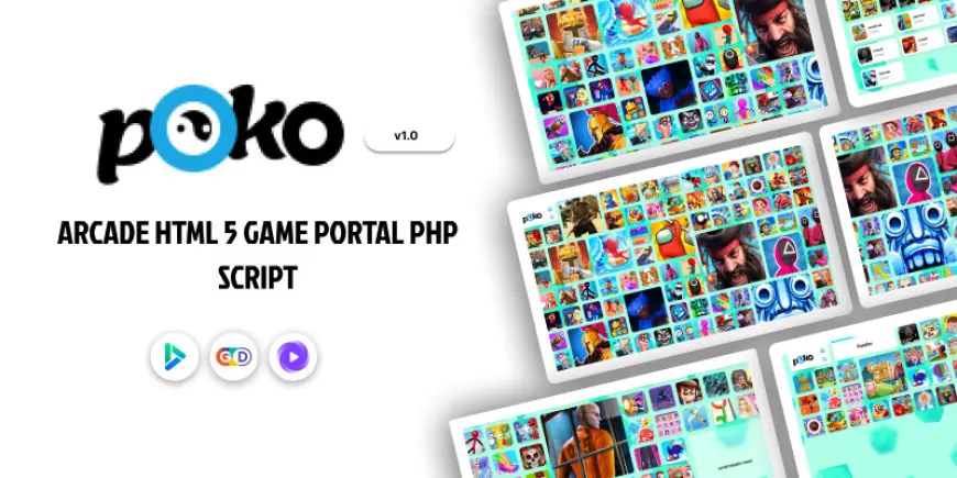 Poko Arcade - HTML 5 Game Portal PHP Script